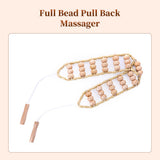 Wood Back Massage Roller Rope Therapy for Neck Leg Back Full Body Pain Relief Stimulating Acupoint Relax Sub-health Population