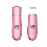 Ultrasonic Skin Scrubber Vibration Face Spatula Blackhead Remover Facial Scrubber Shovel Facial Lifting Cleaner EMS Massager NEW