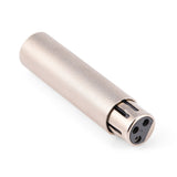 2pcs Microphone Connector 3-Pin XLR Male To Female Socket Audio Microphone Extension Adapter Connectors