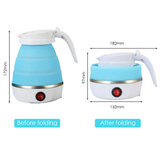 Electric Kettle Foldable Silicone Portable Water Kettle 600ml Mini Small Electric Kettles Travel Water Boiler Camping Kettle Ce