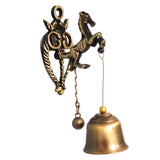 Doorbell Retro Nostalgic Style Animal Door Bell Metal Iron Bell Wind Chime Ornament Wall Horse Garden Elephant Owl Hot