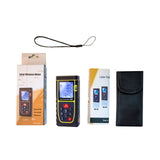 LCD Digital Laser Distance Meter M/In/Ft Tape Range Finder Measure Tool 40/100m Measurement of Area/Length/Volume 2*1.5V