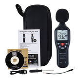 Professional Compact Sound Level Meter with Data Record Function 30dB-130dB High Accuracy Measuring with Backlit Display