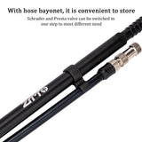 ZTTO 300PSI Bicycle Air Pump High Pressure MTB Bike Shock Pump with Schrader &amp; Presta Valve Gauge for Front Fork Rear Suspension