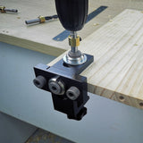 Upgraded 3 In 1 Doweling Jig Woodworking Adjustable 3-10mm Pocket Hole Jig,Alloy Drilling Guide Locator for Fast Splicing Board