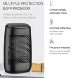 Electric Fan Heater Warmer Fast Heating Adjustable Thermostat Heater Air Warmer Portable Heating Fan EU Plug
