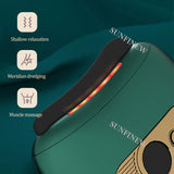 Wireless Red /Black BianStone Scraping Board Hot Compress High Frequency Vibration Facial Lifting Relax Guasha Massage Device