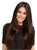 Chemical Fiber Wig Women's Middle Split Long Straight Hair Wigs Mechanism Rose Net Chemical Fiber Head Cover Wigs