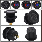 Waterproof DC12V RD Digital Voltmeter Three Wires Vehicles Motorcycles Boat Cars Voltage Panel Meter LED Display Color