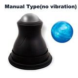 Vibrating Mountable Massage Roller 2-Speed Fitness Yoga Ball Trigger Point Massager Back Roller for Relieve Muscle Tension Pain