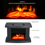 Electric Fireplace Heater With Remote Control Fireplace Electric Flame Decoration Portable Indoor Space Heater for Bedroom