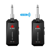 M-VAVE Guitar Wireless System Audio Transmitter Receiver with 5.8G ISM Band &amp; 6.35mm Jack for Electric Bass Guitars Amplifier