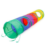 Pet Supplies Nice Pet Tunnel Cat Printed Green Crinkly Kitten Tunnel Toy With Ball Play Fun Polyester Cloth Chat Toys