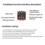 RGBS SCART to YPBPR Component Transcoder Converter,RGBS to Color Difference Component