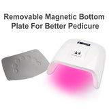 60W Red Light Wireless Rechargeable UV LED Nail Lamp Cordless Infrared Sensing Dryer Machine LCD Display Manicure K8 Newest