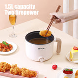 1.5L Multifunctional Electric Ccooker Mini Electric Boiler Rice Noodle Pot Household Cooking Rice Cooker Electric Hot Pot 220V