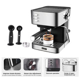 Household 850W Stainless Steel Automatic Espresso Coffee Machine Latte Cappuccino Coffee Maker Milk Frother