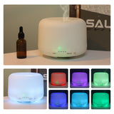 Remote Control Air Humidifier Ultrasonic Silent Aromatherapy Essential Oil Diffuser Fragrance for Home Room 500ML with LED Light