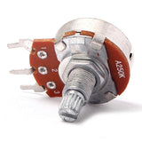 10 Pieces A250K Push Pull Control Pot Pulling Potentiometer 18mm Split Shaft