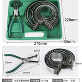 14Pcs Rings Piston Ring Compressor Plier Clamp Remover Assembly Cylinder Installer Ratchet Pliers 62-140mm