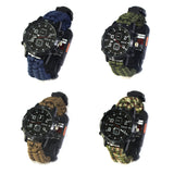 Outdoor Multifunction Rope EDC Safety Equipment Tools Bracelet Camping Tactical Survival Watch