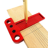 T260 Advanced Scriber Carpentry T-type Marking Ruler Hole Woodworking Marking Ruler