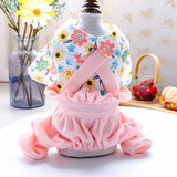 Spring Summer New Dog Jumpsuits Teddy Cat Small Dog Four-legged Rompers Knickers Pet Clothes