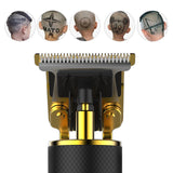 Electric Hair LCD Clipper for Man Waterproof Cordless Professional Razor Trimmer T-Blade Haircut Sculpture Cutter Barber 0mm Sha