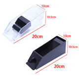 2 Pcs Professional Deluxetexas Hold'em Baccarat Poker Dealer Poker Card Shoe 1-6 Optionally Deputy(Black &amp; Transparent)