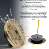 Wall Mounted Household Barometer Thermometer Hygrometer Weather Station Hanging Pressure hPa Gauge Air Weather Instrument
