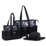 5 Pcs/Set Diaper Bag For Mommy Baby Care High Capacity Maternity Mother Bag Newborn Toddlers Mummy Changing Nappy Hobos