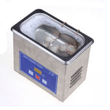 Mini Digital Ultrasonic Cleaner Metal Basket Washing Jewelry Watches Dental PCB CD 600ml 35W 40kHz Cleaner Bath