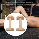 Fitness Push-Ups Gymnasium Exercise Training Chest H-Shaped Wooden Calisthenics Handstand Parallel Rod Double Rod