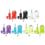 Solid PP Bathroom Necessities include Toothbrush Holder Toilet Brush Soap Dish Waste Bin Rinse Cup Sprayer Bottle