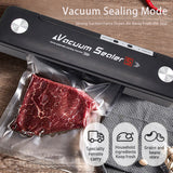 Vacuum Food Sealer Wet and Dry Vacuum Packing Machine Strong Suction Food Sealing Storage Kitchen Tool Vegetables Fruits Meat