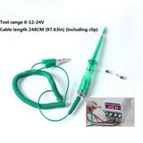 Auto 6V 12V 24V DC Car Truck Voltage Circuit Tester Car Test VoltMet Long Probe Pen Light Bulb Automobile Maint