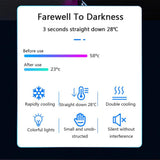 Universal Mobile Phone Radiator Semiconductor Double Cooler Fan Phone Holder Gamepad Controller Heat Sink Gaming Phone Cooler