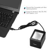 YHD-9800 Desktop 1D/2D/QR Barcode Scanner USB Wired Bar Code Reader CMOS Image Hand-Free for Mobile Payment