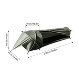 New PU4000MM Waterproof Ultralight Tent 1 Person Tent Outdoor Camping Tent Backpacking Sleeping Bag Hiking Travel Tent Equipment