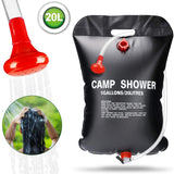 20L Water Bag Portable Solar Heated Shower Bag Outdoor Bathing Bag for Camping Hiking Bbq Water Storage Water Bag Sun Compact