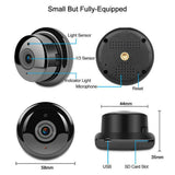 V380 Mini Wifi 1080P Camera Wireless CCTV Infrared Night Vision Baby Monitor Detection 2-Way video Motion Tracker Home Security