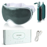 New Electric Heated Eye Mask Sleeping Mask Wireless Rechargeable Vibration Eye Massager Relieve Eye Strain Dark Circles Dry Eye