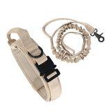 Military Tactical Dog Collar Nylon Elastic dog leash Lead For Medium Large Dogs German Shepherd Bulldog training Dog Accessories