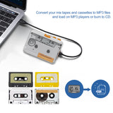 Ezcap218SP USB Cassette Converter Cassette Tape-to-MP3 Converter Recorder via PC Cassette Tape Player with Earphone