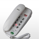 Big Buttons Small Phone Corded Fixed Telephone with Pause and Redial, Indicator Light, Desktop &amp; Wall Mountable for Home