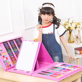 208Pcs/set Washable Watercolor Pencil Kit Kids Graffiti Painting Brush Set Art Drawing Tools With A4 Paper, Coloring Pencil