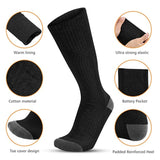 Heated Socks for Women Men,Heating Socks with 3 Heat Settings, Rechargeable Washable Warm Winter Cotton Socks
