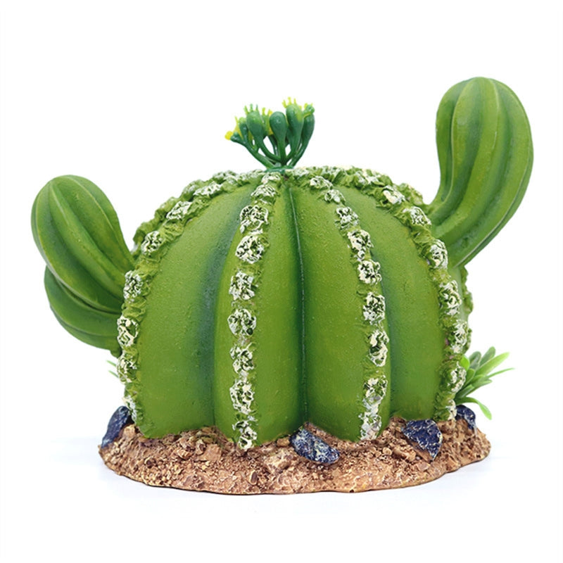 aquarium kaktus Reptile Plants Aquarium Resin Artificial Cactus Terrarium Decor Hideou –  mickcara