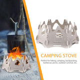 Mini Adjustable Camping Stove Portable Foldable Backpacking Stove For Outdoor Cooking Picnic Folding Wood Stove Burning Stove