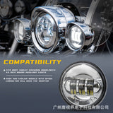 4.5 Inch Motorcycle Light LED Waterproof Passing Lights for HARLEY Headlight Round Auxiliary Spot Lamps Motorcycle Accessories